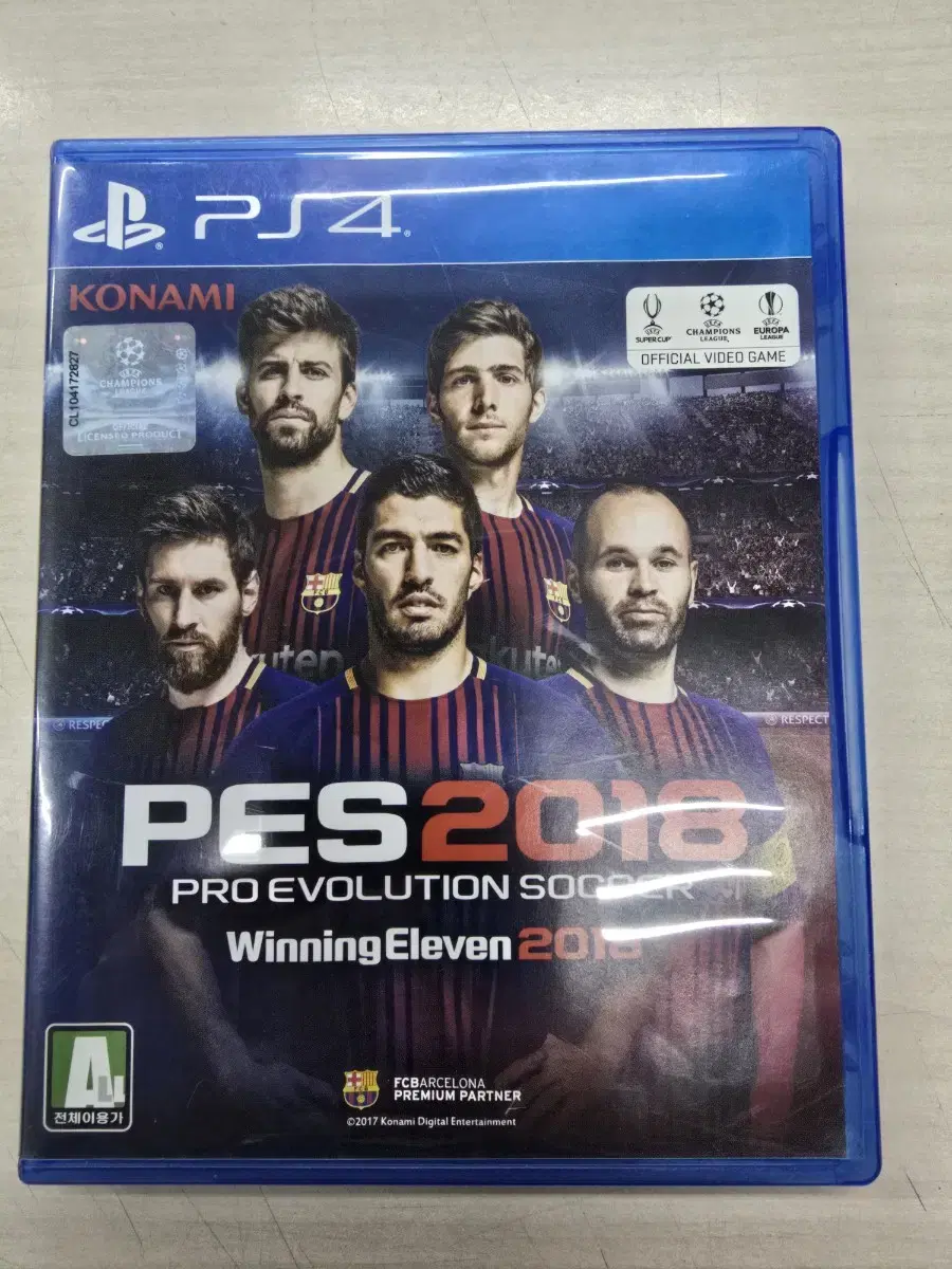 [PS4] 플스4 "PES2018 (위닝2018)" 판매합니다.